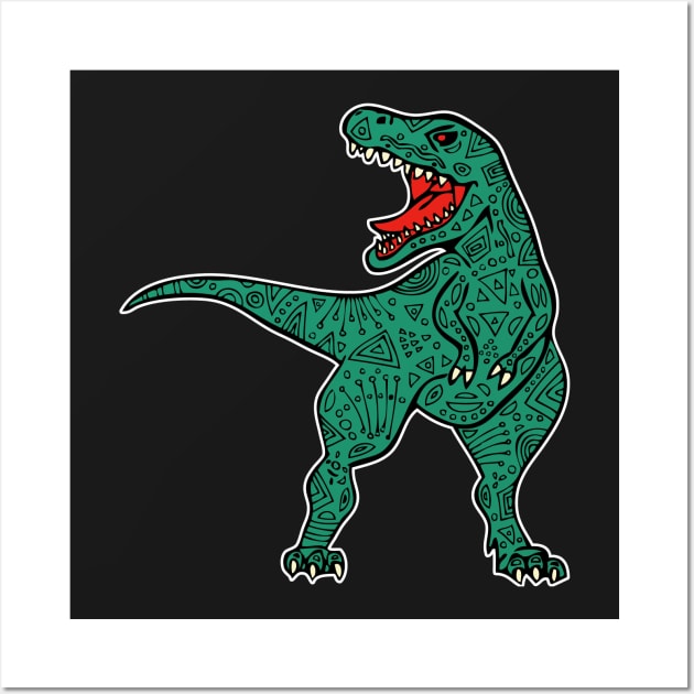 Tattooed T-Rex #2 Wall Art by RockettGraph1cs